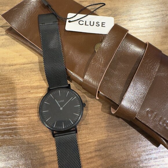Cluse La Boheme Black Mesh Watch (Women's) - Picture 3 of 5